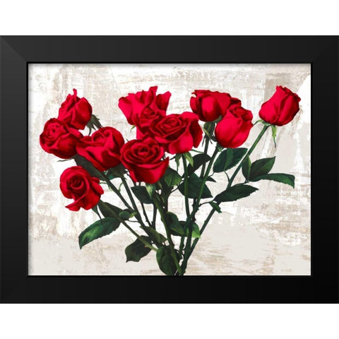 Bouquet Black Modern Wood Framed Art Print by Thomlinson, Jenny