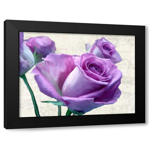 Porcelain Black Modern Wood Framed Art Print with Double Matting by Thomlinson, Jenny