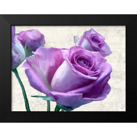 Porcelain Black Modern Wood Framed Art Print by Thomlinson, Jenny
