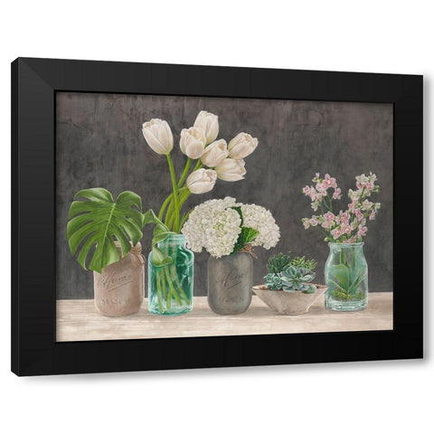 Spring Arrangement I Black Modern Wood Framed Art Print by Thomlinson, Jenny