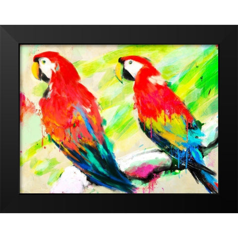 Ara Ara Black Modern Wood Framed Art Print by Kelly, Parr