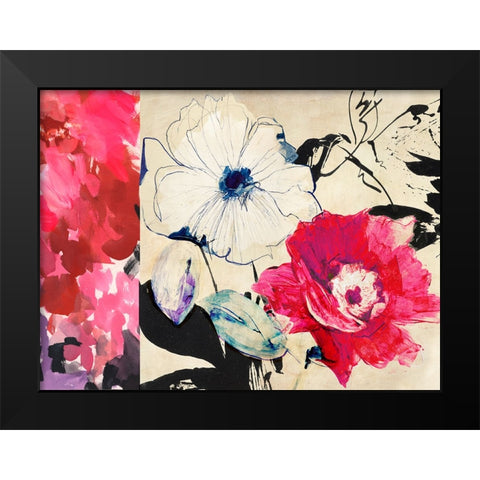 Happy Floral Composition II Black Modern Wood Framed Art Print by Parr, Kelly