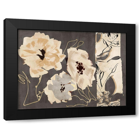Earth Flowers I Black Modern Wood Framed Art Print with Double Matting by Parr, Kelly