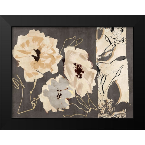 Earth Flowers I Black Modern Wood Framed Art Print by Parr, Kelly