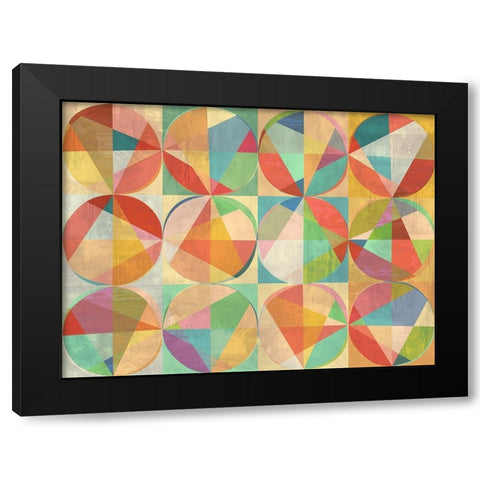 Chromatic Adventures Black Modern Wood Framed Art Print by Kaj, Rama