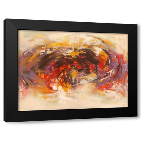 Giorno di festa Black Modern Wood Framed Art Print by Lucas