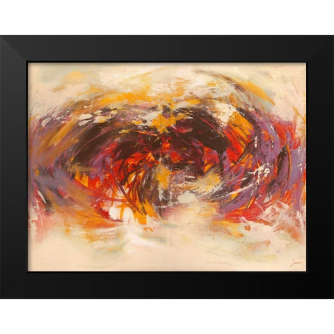 Giorno di festa Black Modern Wood Framed Art Print by Lucas