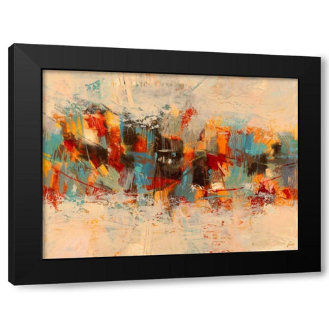 Estate Black Modern Wood Framed Art Print by Lucas