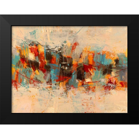 Estate Black Modern Wood Framed Art Print by Lucas