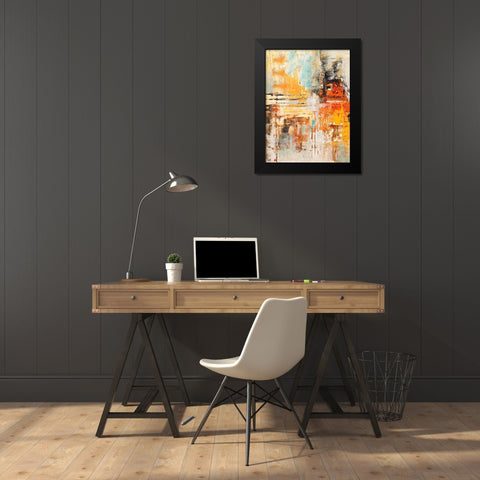 Riflessi del mattino I (detail) Black Modern Wood Framed Art Print by Lucas