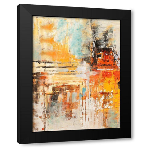Riflessi del mattino I (detail) Black Modern Wood Framed Art Print with Double Matting by Lucas
