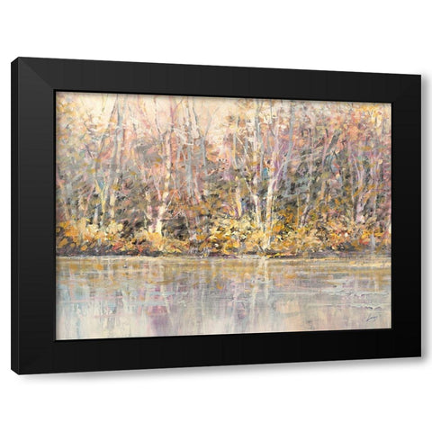 Bosco incantato Black Modern Wood Framed Art Print with Double Matting by Lucas
