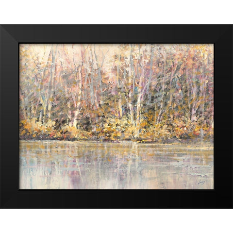 Bosco incantato Black Modern Wood Framed Art Print by Lucas