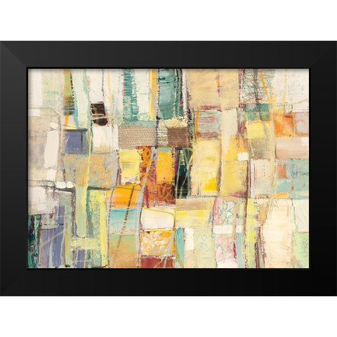 Colori di Primavera Black Modern Wood Framed Art Print by Lucas
