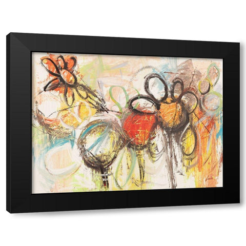 Primavera in fiore Black Modern Wood Framed Art Print by Lucas