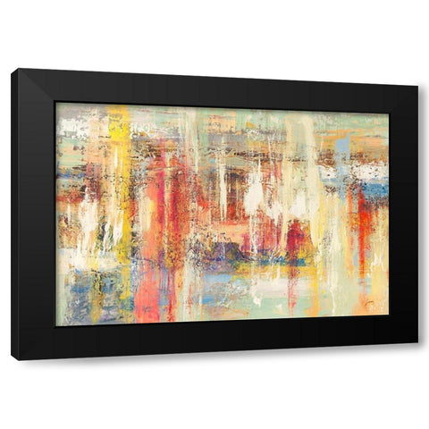 Colori riflessi Black Modern Wood Framed Art Print with Double Matting by Lucas