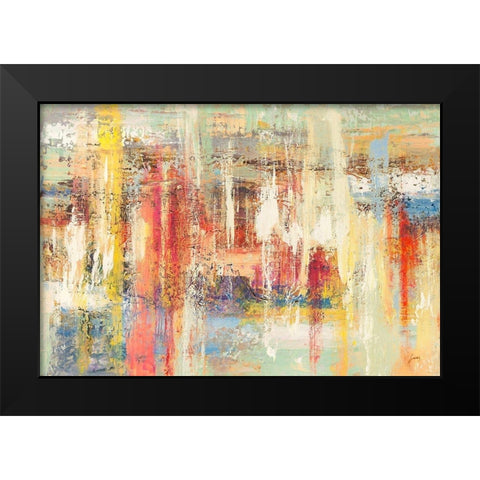 Colori riflessi Black Modern Wood Framed Art Print by Lucas