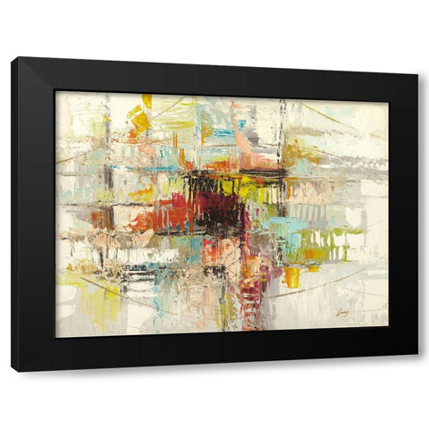Lieve pensiero Black Modern Wood Framed Art Print by Lucas