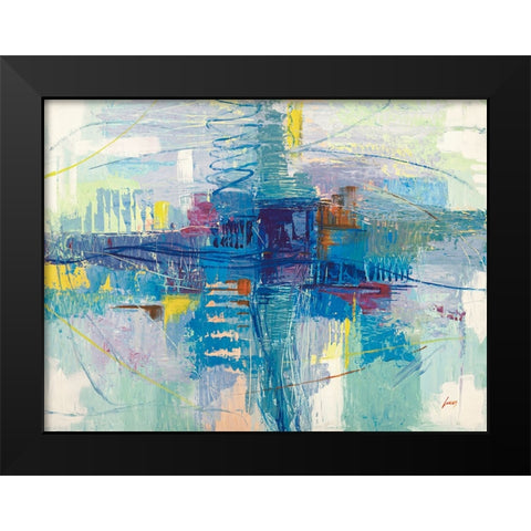 Di sera sul mare Black Modern Wood Framed Art Print by Lucas