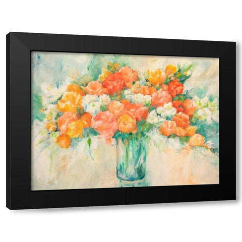 Bouquet di primavera Black Modern Wood Framed Art Print with Double Matting by Banfi, Laura