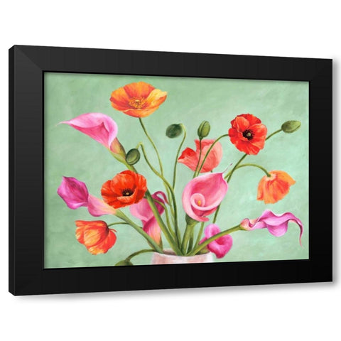 Fancy Composition Black Modern Wood Framed Art Print by Villa, Luca