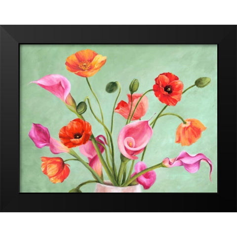 Fancy Composition Black Modern Wood Framed Art Print by Villa, Luca