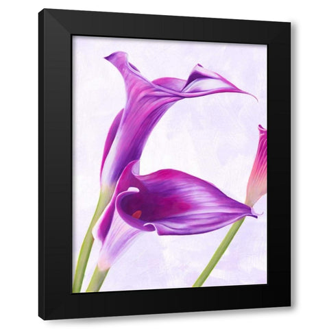 Duet I Black Modern Wood Framed Art Print with Double Matting by Villa, Luca