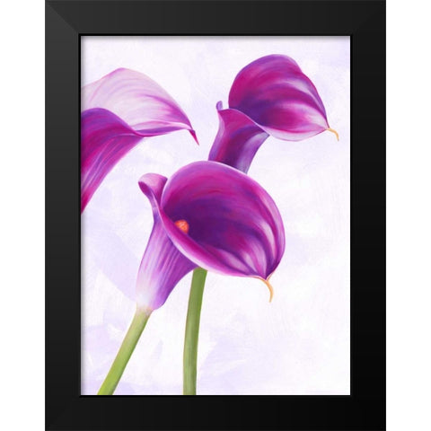 Duet II Black Modern Wood Framed Art Print by Villa, Luca