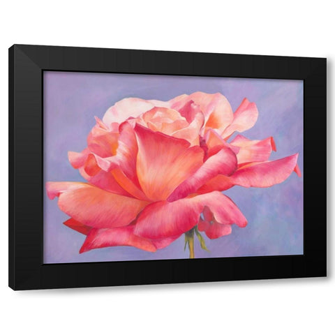 Velluto Black Modern Wood Framed Art Print by Villa, Luca