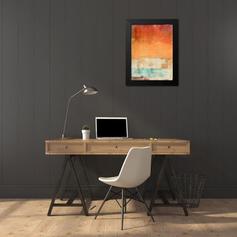Afternoon Seaside Black Modern Wood Framed Art Print by Ludwig, Maun