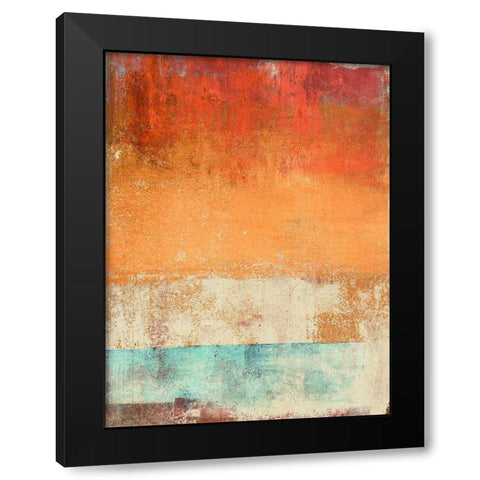 Afternoon Seaside Black Modern Wood Framed Art Print by Ludwig, Maun