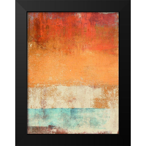Afternoon Seaside Black Modern Wood Framed Art Print by Ludwig, Maun