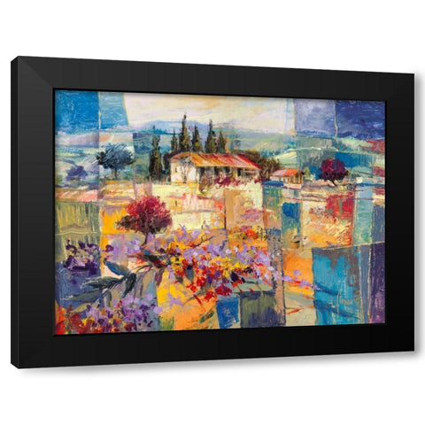 Racconto destate Black Modern Wood Framed Art Print by Florio, Luigi