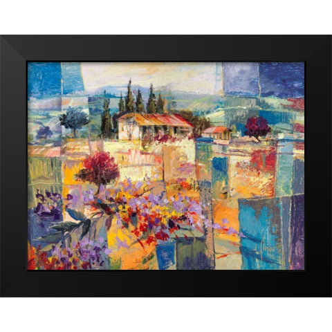 Racconto destate Black Modern Wood Framed Art Print by Florio, Luigi