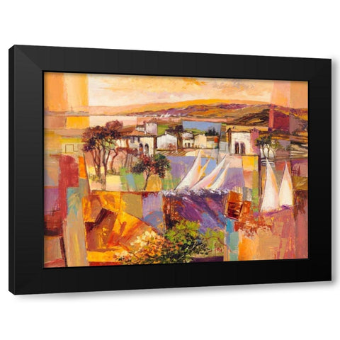 Racconto italiano Black Modern Wood Framed Art Print with Double Matting by Krahmer, Frank