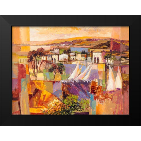 Racconto italiano Black Modern Wood Framed Art Print by Krahmer, Frank