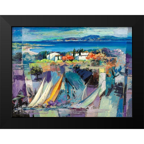 Racconto mediterraneo Black Modern Wood Framed Art Print by Krahmer, Frank