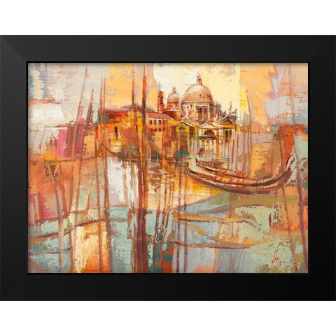 Colori di Venezia Black Modern Wood Framed Art Print by Luigi, Florio
