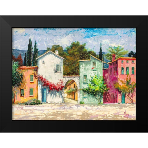Paese italiano II Black Modern Wood Framed Art Print by Luigi, Florio