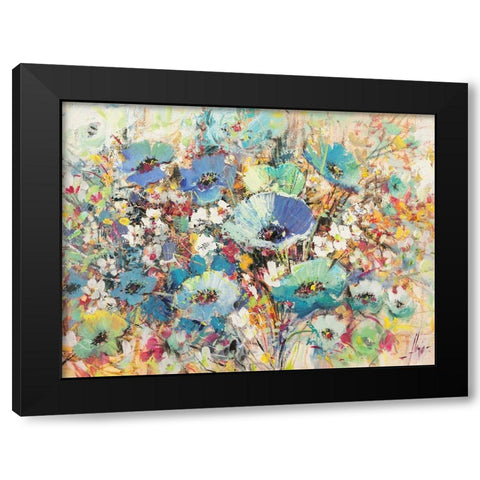 Campo di fiori in Primavera Black Modern Wood Framed Art Print by Florio, Luigi