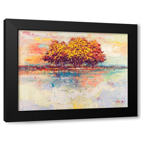 Alberi nel sole Black Modern Wood Framed Art Print by Florio, Luigi