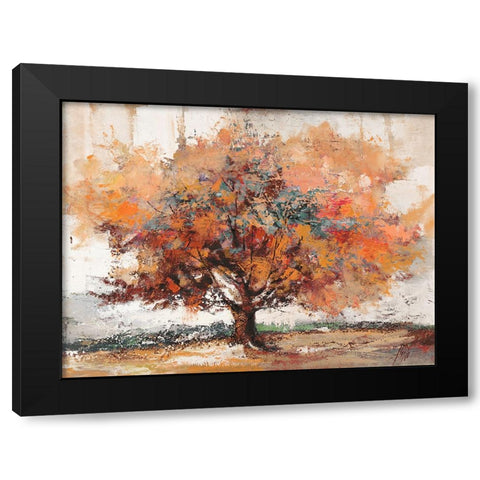 Brezza dAutunno Black Modern Wood Framed Art Print by Florio, Luigi