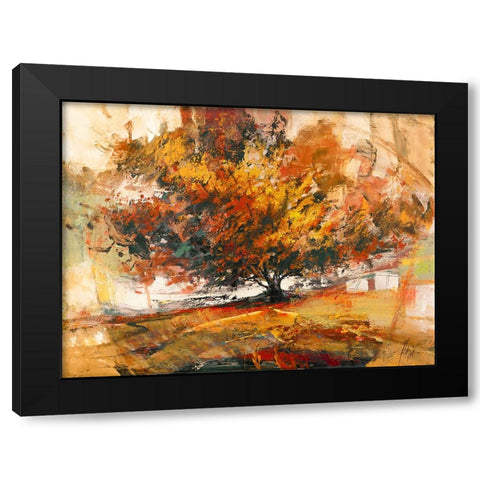 Albero nel vento Black Modern Wood Framed Art Print by Florio, Luigi