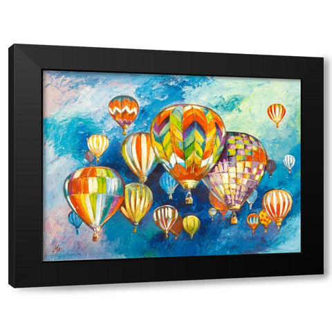 Sospesi nel cielo I Black Modern Wood Framed Art Print with Double Matting by Florio, Luigi