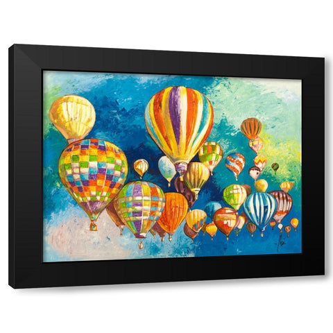 Sospesi nel cielo II Black Modern Wood Framed Art Print with Double Matting by Florio, Luigi