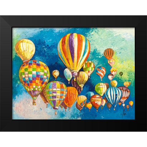 Sospesi nel cielo II Black Modern Wood Framed Art Print by Florio, Luigi