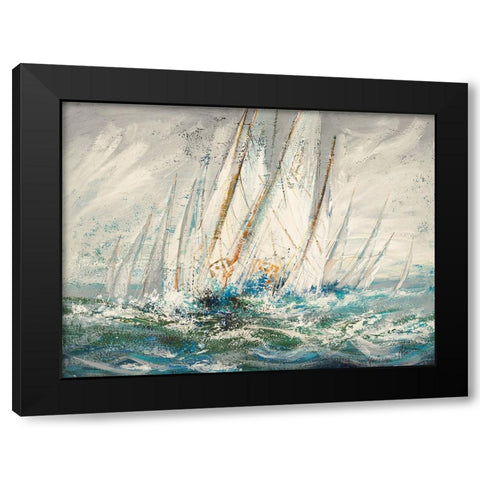 Dacqua e di vento Black Modern Wood Framed Art Print by Florio, Luigi