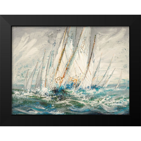 Dacqua e di vento Black Modern Wood Framed Art Print by Florio, Luigi
