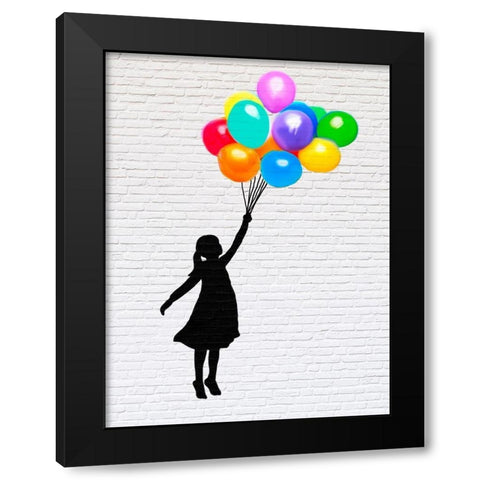 Learn to Fly (detail) Black Modern Wood Framed Art Print with Double Matting by Masterfunk Collective