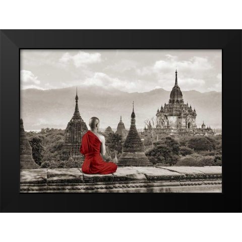 Deep Meditation Black Modern Wood Framed Art Print by Moreau, Marc